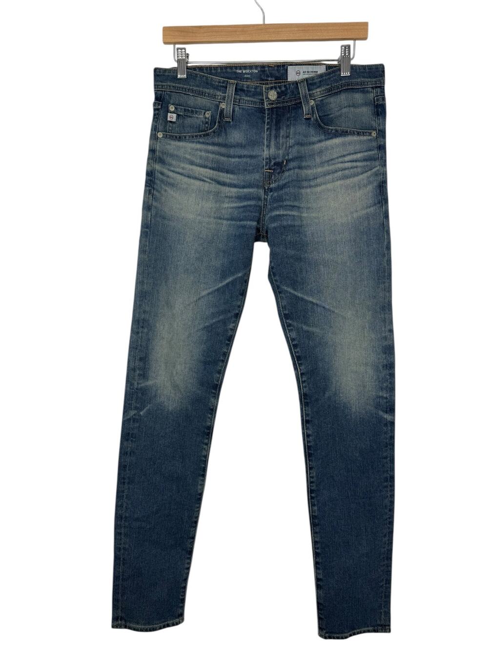 AG Adriano Goldschmied The Stockton Skinny Jeans Men’s 32x33 Light Wash Faded